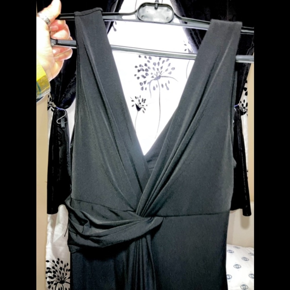 Boston Proper Black Backless Dress